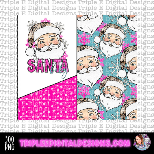 Santa Baby Tumbler PNG Design