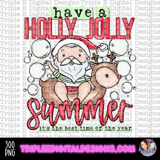 Have a Holly Jolly Summer PNG