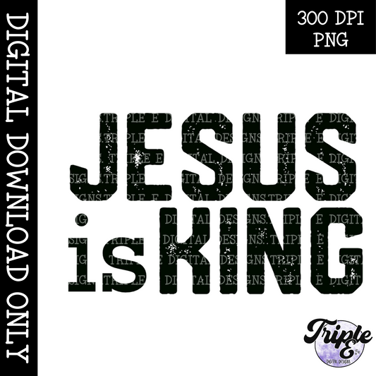 Jesus is King PNG Design