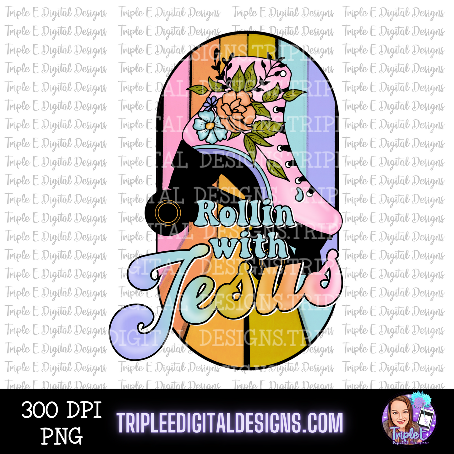 Rollin’ with Jesus PNG